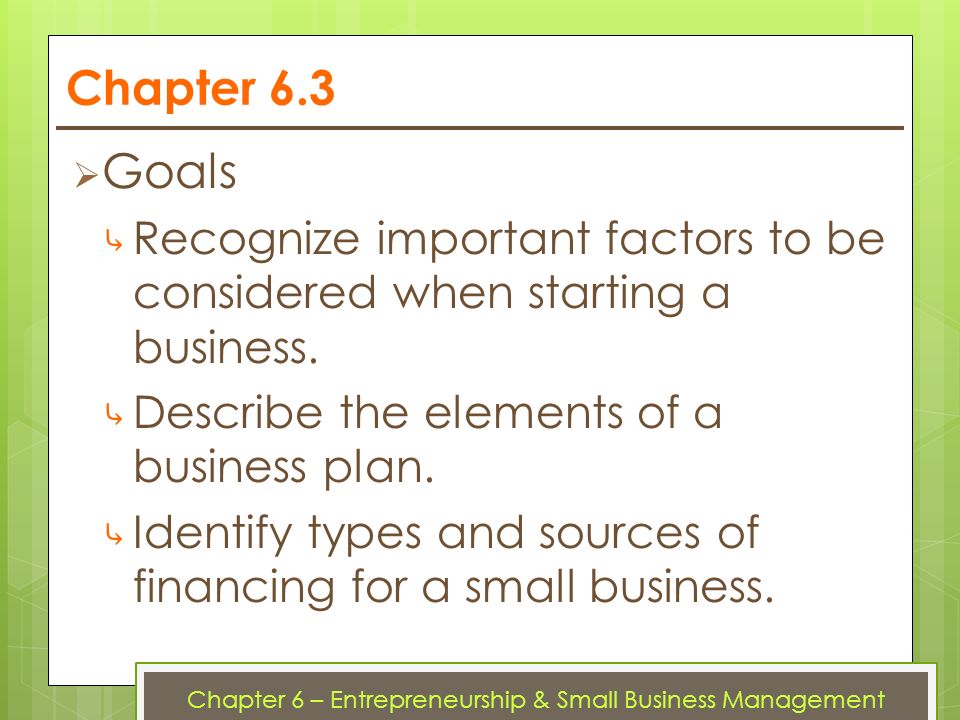 Limiting factors business plan